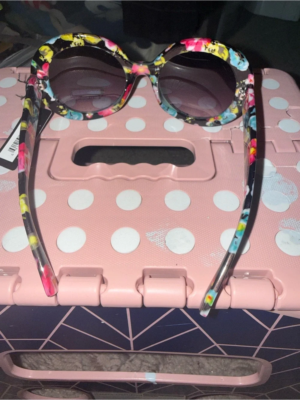 NY Sunglass Kids Floral Round Sunglasses - Pink Multi